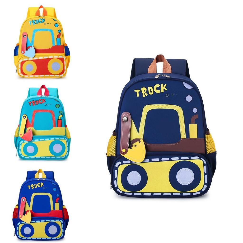 Прочный нейлоновый рюкзак-экскаватор для детского сада для мальчиков и девочек, милый мультяшный дизайн для возраста от 3 до 6 лет