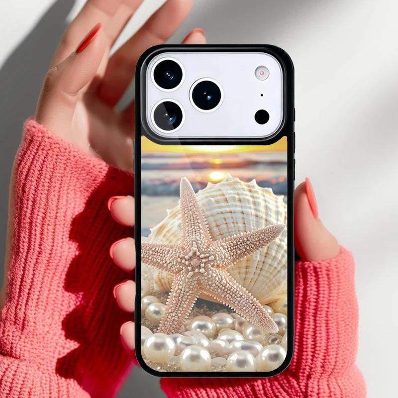Морская звезда на пляже Чехол для телефона для iPhone 17 16 15 14 13 Pro Max Задняя крышка для 12 11 Pro Coque