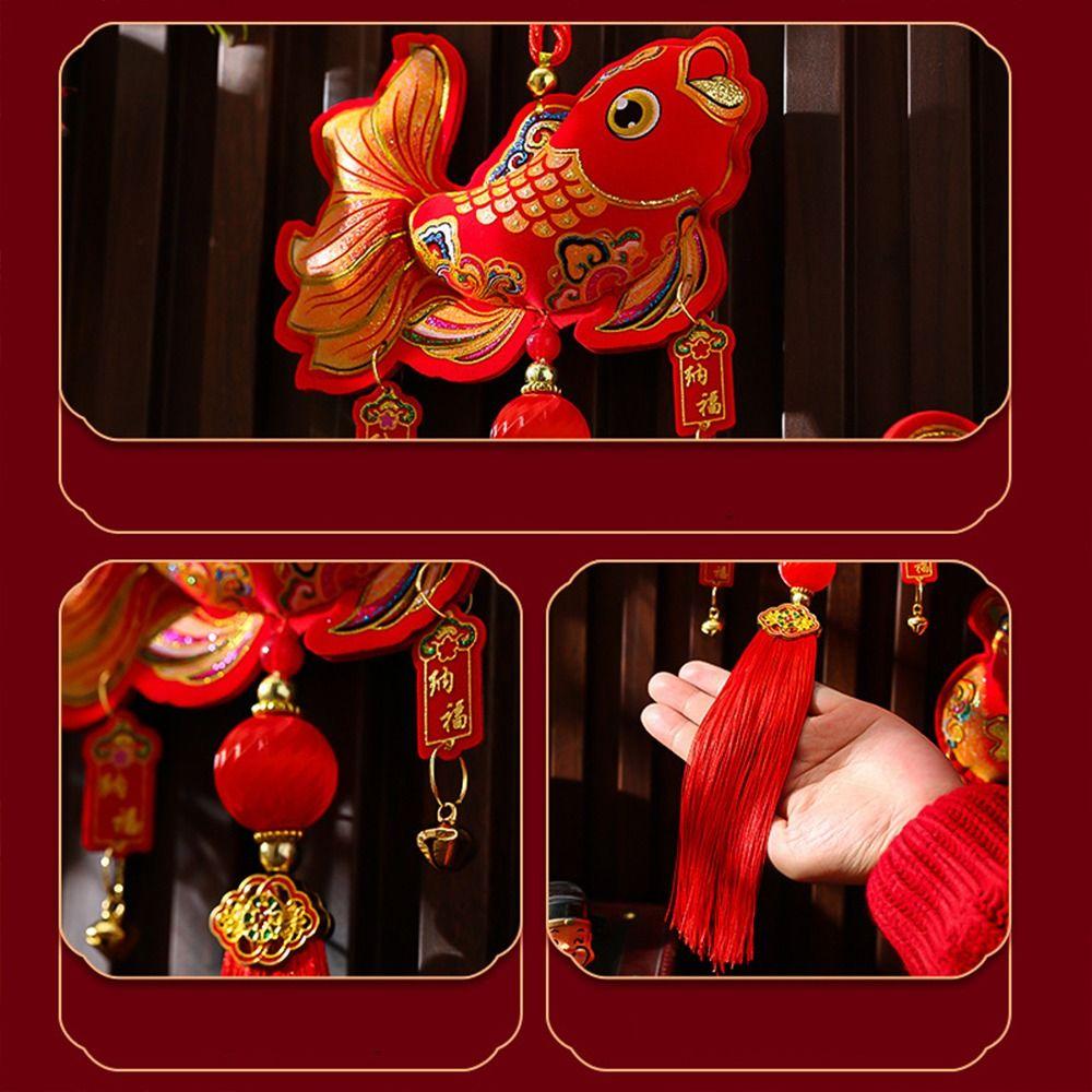 Best Wishes Chinese New Year Pendants Good Fortune New Year Hanging Ornaments Living Room