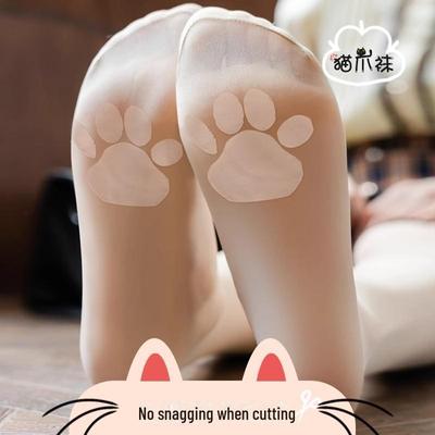 Ультратонкие телесные носки с рисунком «кошачий коготь»: Женские чулки Anti-Snag Bare Leg для весны и лета