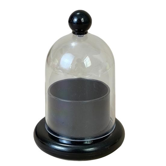 Toothpick Dispenser with Clear Dome Lid, Modern Tooth Picks Storage Container, Kitchen Dining Table Toothpick Holder Box Jar