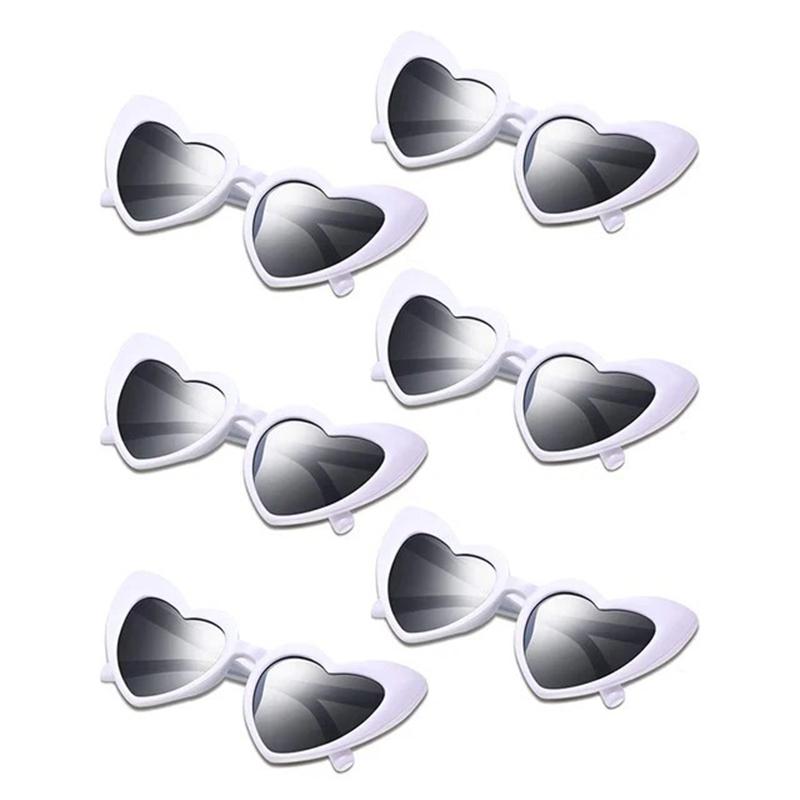 1Pc Bachelorette Party Heart Shaped Sunglasses Wedding Party for Women Men Bridemaid Glasses Team Groom and Groomsman Gift
