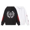 836 CHROME HEARTS 2025 Autumn and Winter New Plus Size Classic Style Logo Hooded Sweatshirt, Suitable for Couples To Wear