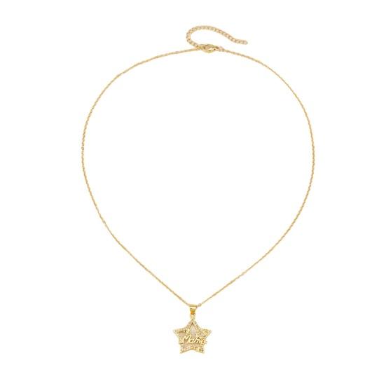 Yousheng Женское ожерелье со стразами, подвеска в виде сердца «Я люблю тебя, мама», регулируемое украшение на шею, ювелирное изделие, подарок на День матери, вечеринка, выпускной, ключичное ожерелье