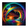 Frame Painting By Numbers For Adults Kits Colorful Wave Landscape Picture By Numbers Diy Crafts For Home Decors 40x40
