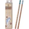 Карандаши для письма Mitsubishi Pencil Hahatoko HT03 2B - Дизайн "Дельфин и Чайка", 1 дюжина (K56342B)