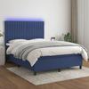 VidaXL Slatted Bed Base with Mattress and LED, Upholstered Bed, Double Bed, Adult Bed for Interior Bedroom, 3135043