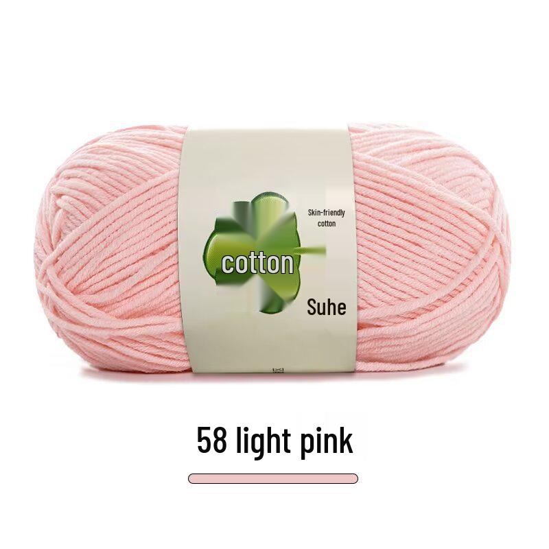 Набор пряжи из 5 нитей combed milk cotton для ручного вязания шарфов, средней толщины, материал для вязания пледов своими руками, вязания крючком.