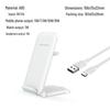 3-in-1 Vertical Folding 15W Wireless Charger for Apple iPhone 14, Earphones, and Watch