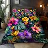 2/3pcs Bedding Set Floral and Leaf Design Pattern Brushed Digital Print Duvet Cover Set Soft Comfortable