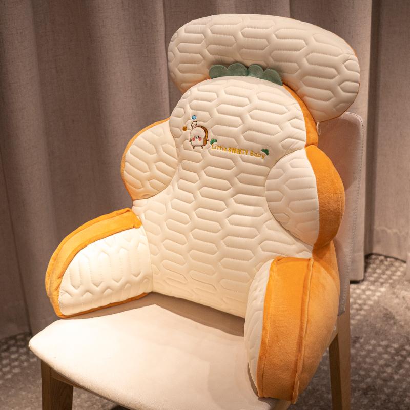 Подушка для сиденья из латекса с кусочками льда, успокаивающая поясничная спина, съемная, моющаяся, многофункциональная подушка для чтения