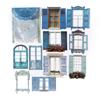 10Pcs Window Frame Stickers Hollow Out Multifunction Decorative Window Frame Collage Card Stickers