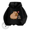 Capybara Cartoon Natural Cotton High Quality Niche Design Exquisite Details Feel Skin Friendly Children's Autumn Winter Hoodie