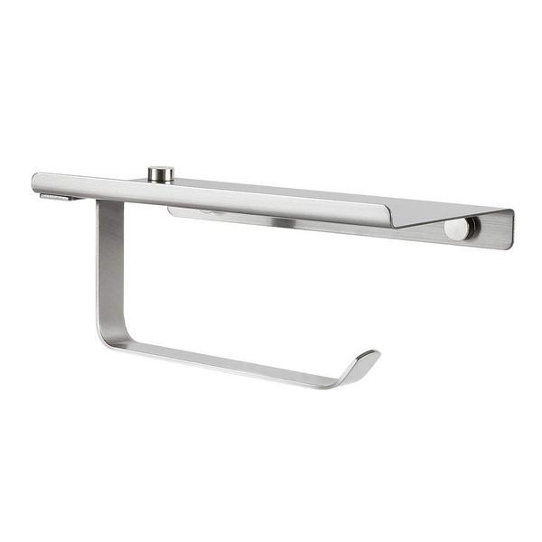 Stainless Steel Wall Mount Bathroom Toilet Paper Rolls Holder Tissue Shelf Organizer