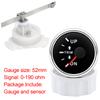 7 Color LED Backlight 52mm Trim Gauge 0-190ohm Trim Gauge Sensor For 12V 24V Car Boat Marine Boat Vehicles Up-Down Trim Meter