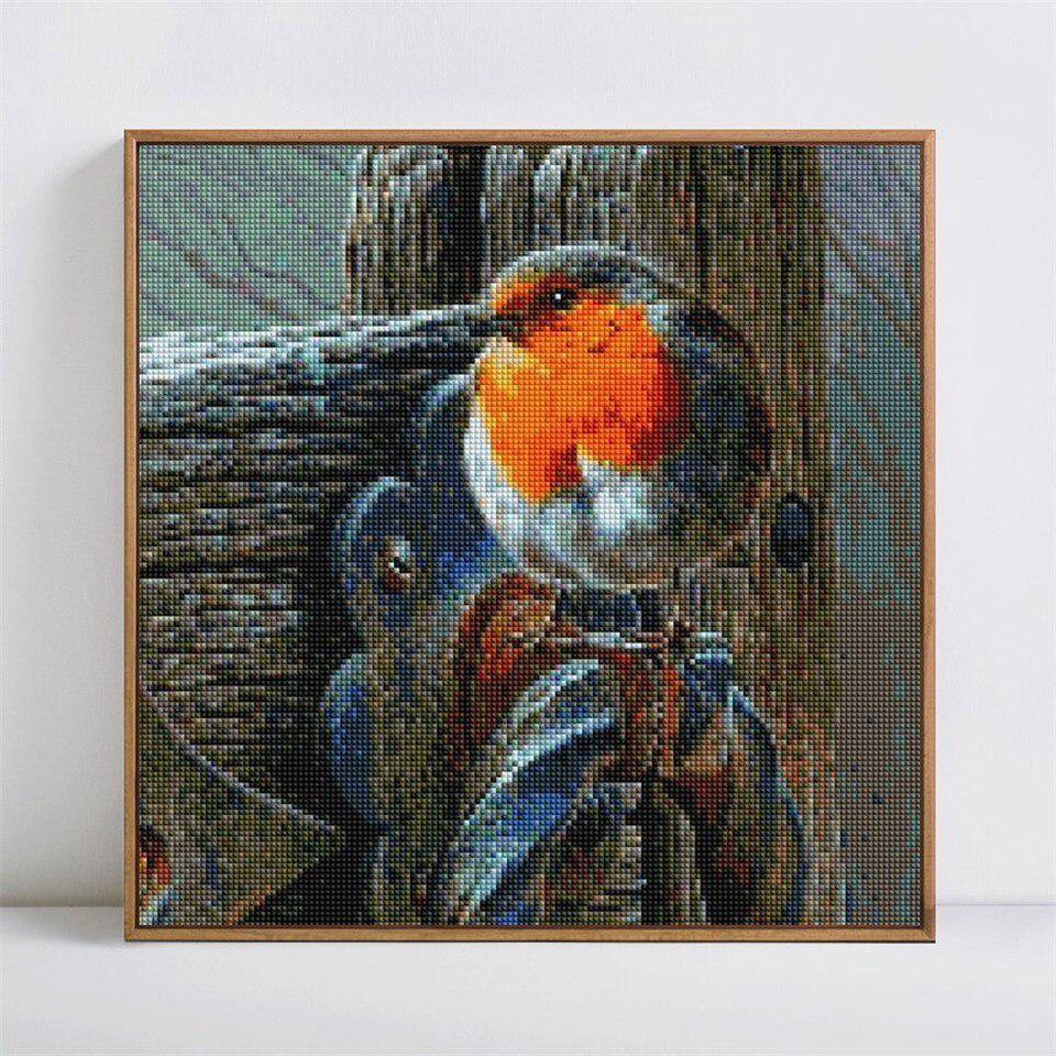 Picture Of Rhinestones Animal 5D DIY Diamond Painting Full Round Diamond Embroidery