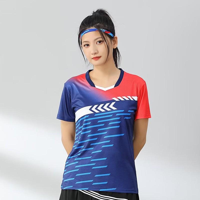 Quick-Dry Badminton Shirt Men Women Kids Sport T-Shirt Training Competition Uniform