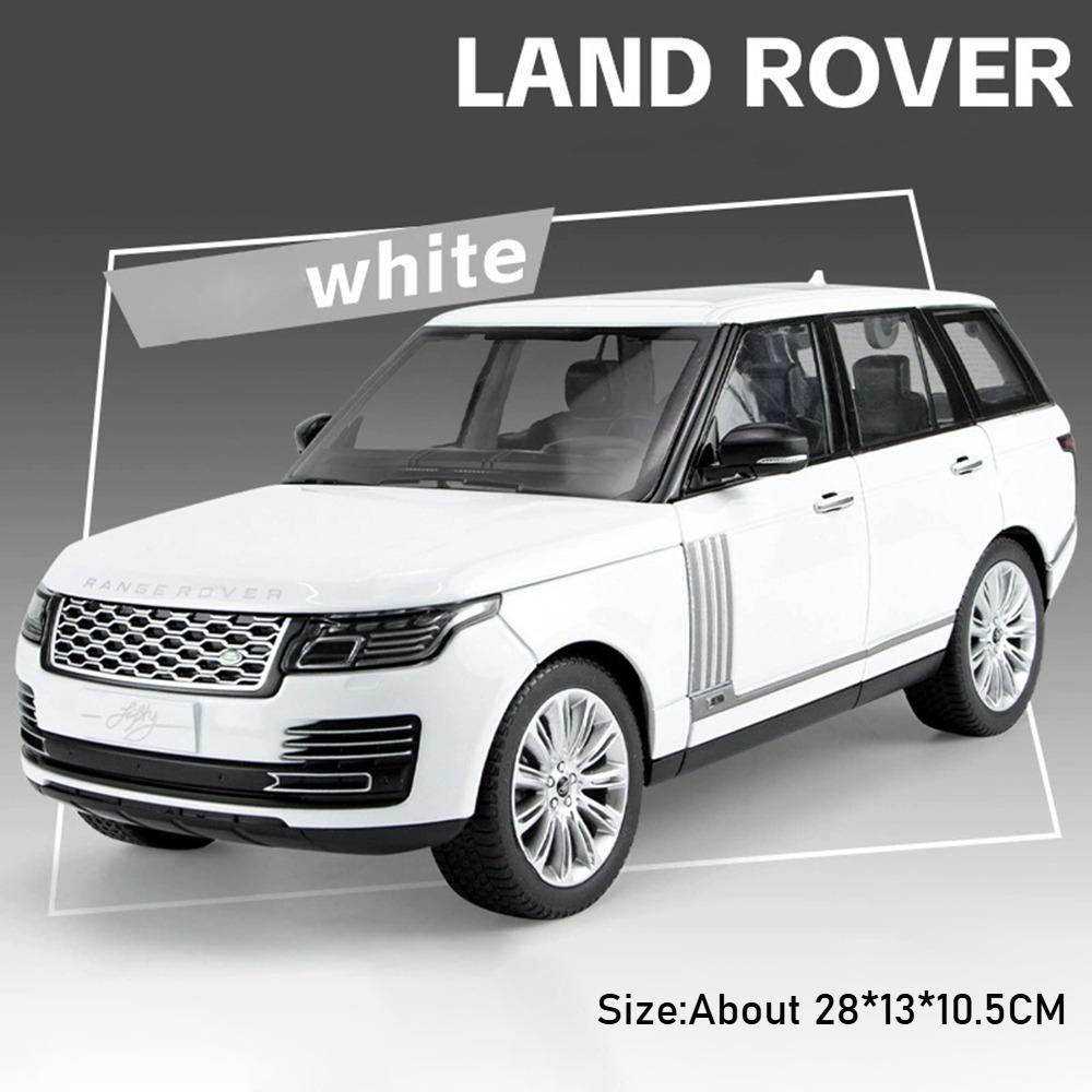 Большой 1:18 Land Rover Range Rover LC300 Модель автомобиля Игрушка Музыка Свет Амортизация Внедорожник Металлические литые модели Рождественский подарок