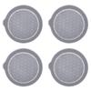 4Pcs Car Cup Holder Coaster Bling Rhinestone Anti-Slip Waterproof Heat Resistant Water Bottle Pad Mat SUV Truck Car Styling Inte