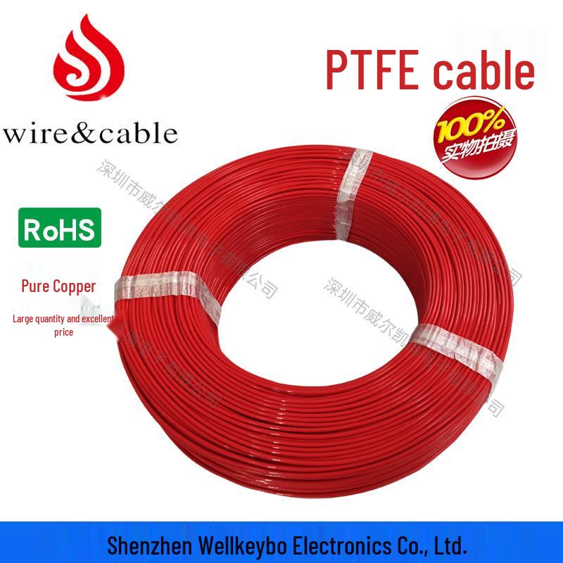 American Standard High-Temp UL1180 PTFE Wire for Robotics and Electrical Use