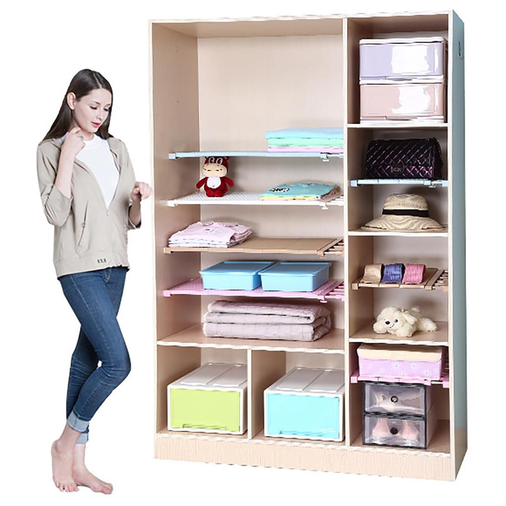 Плоская полка натяжная, шириной 30-40 см, глубиной 35 см, масштабируемая, с регулируемыми многоярусными разделителями, для шкафов, буфетов и ванных комнат (Случайные цвета)