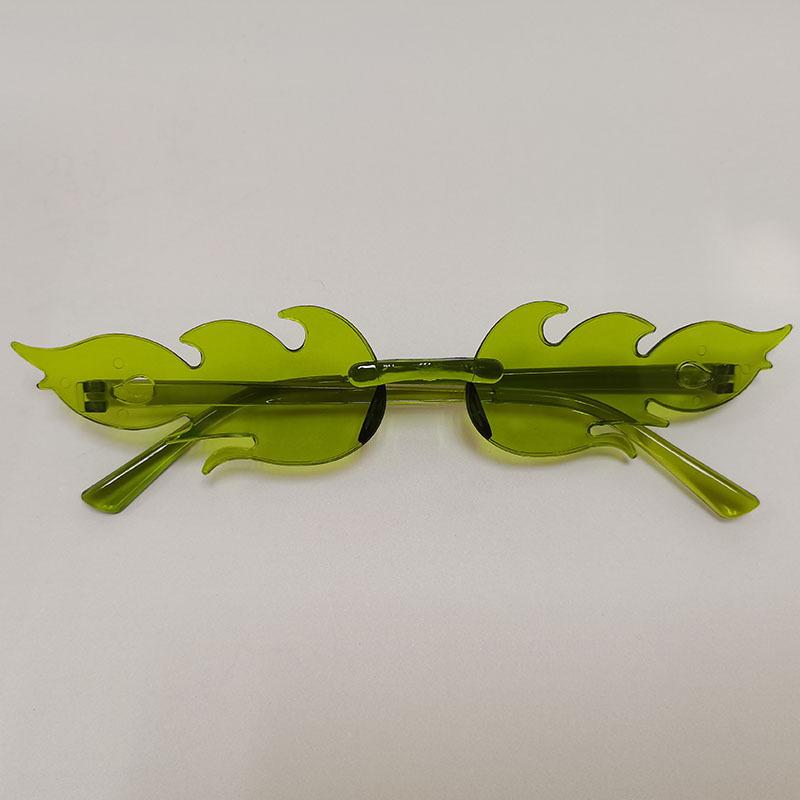 Солнцезащитные очки Flame, персонализированные цветные солнцезащитные очки без оправы для выпускного вечера, интегрированные очки цвета конфет