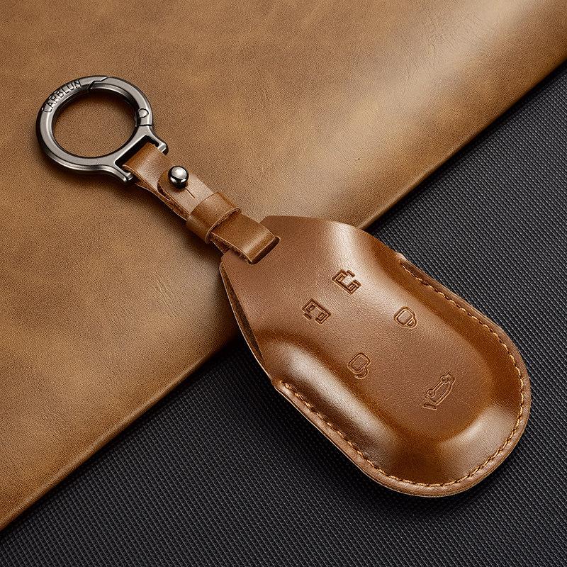Leather Key Fob Cover Case for Voyah Dreamer PHEV 2026 – Precision Fit, Scratch Protection, Luxury Accessory