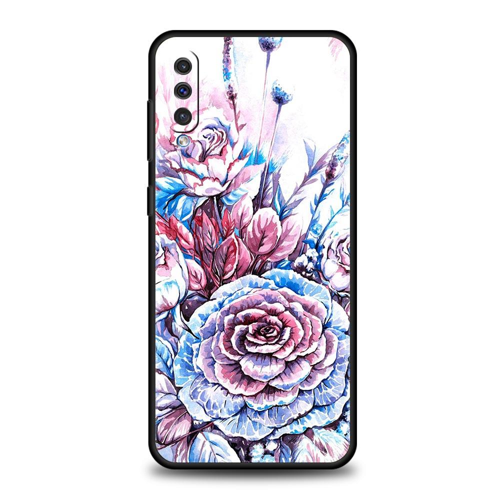 Красивый чехол для телефона с цветком розы для Samsung Galaxy A52 5G A12 A70 A50 A40 A20s A30 A10s A20e A10 A22 A72 A32 A02 A42 A04S