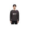 Fear of God Essentials Коллекция 1977 SS22 Поло с длинным рукавом с принтом регби Мужские Топы Железно-Черный FOG-SS22-123