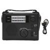Crank Radio Portable FM AM WB Band Multi Powered Emergency Radio with LED Light for Outdoor Camping