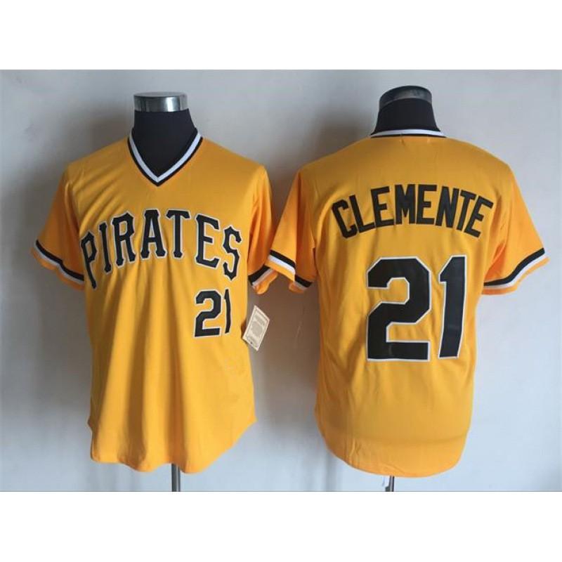 Vintage Pittsburgh Pirates Baseball Jersey Unisex Embroidered Sport Top Lightweight Cotton Blend