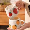 Japanese Mug Ceramic Coffee Cup Women's Couple Cups Office Drinking Cups Advanced Sensory Exquisite and Beautifu Water Cup