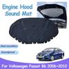 Звуковая накладка на капот двигателя для Volkswagen VW Passat B6 2006~2010 Теплоизоляционный хлопковый чехол для автомобиля Звукоизоляционный коврик Аксессуары для интерьера