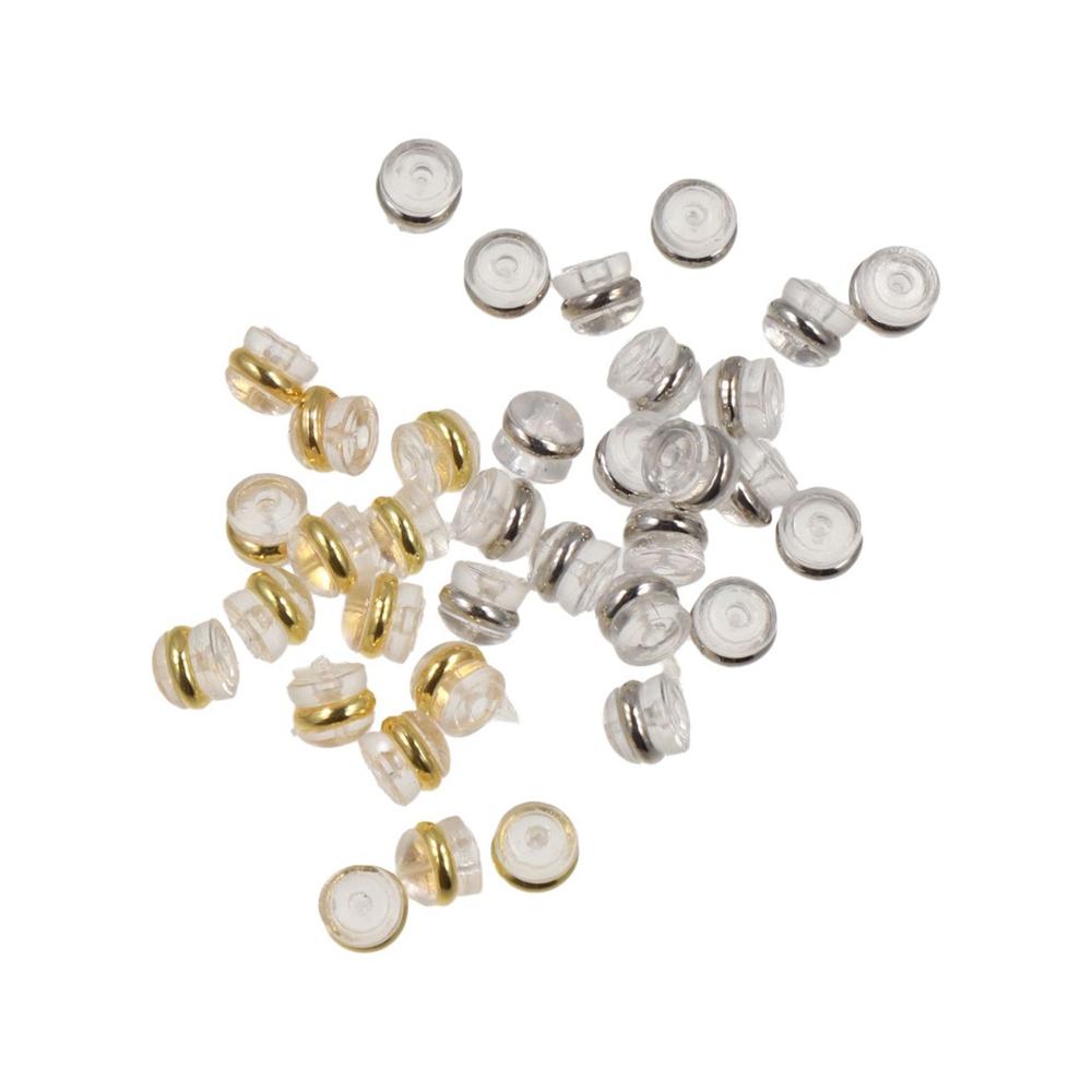 Soft Glue Jewelry Findings Earring Back Stoppers Ear Stud Backs Earring Pads DIY Stopper Plugs