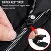 12 шт. Универсальный набор для ремонта молний, быстросъемные слайдеры для сумок, багажа, курток, прочный нейлон, металл, черный