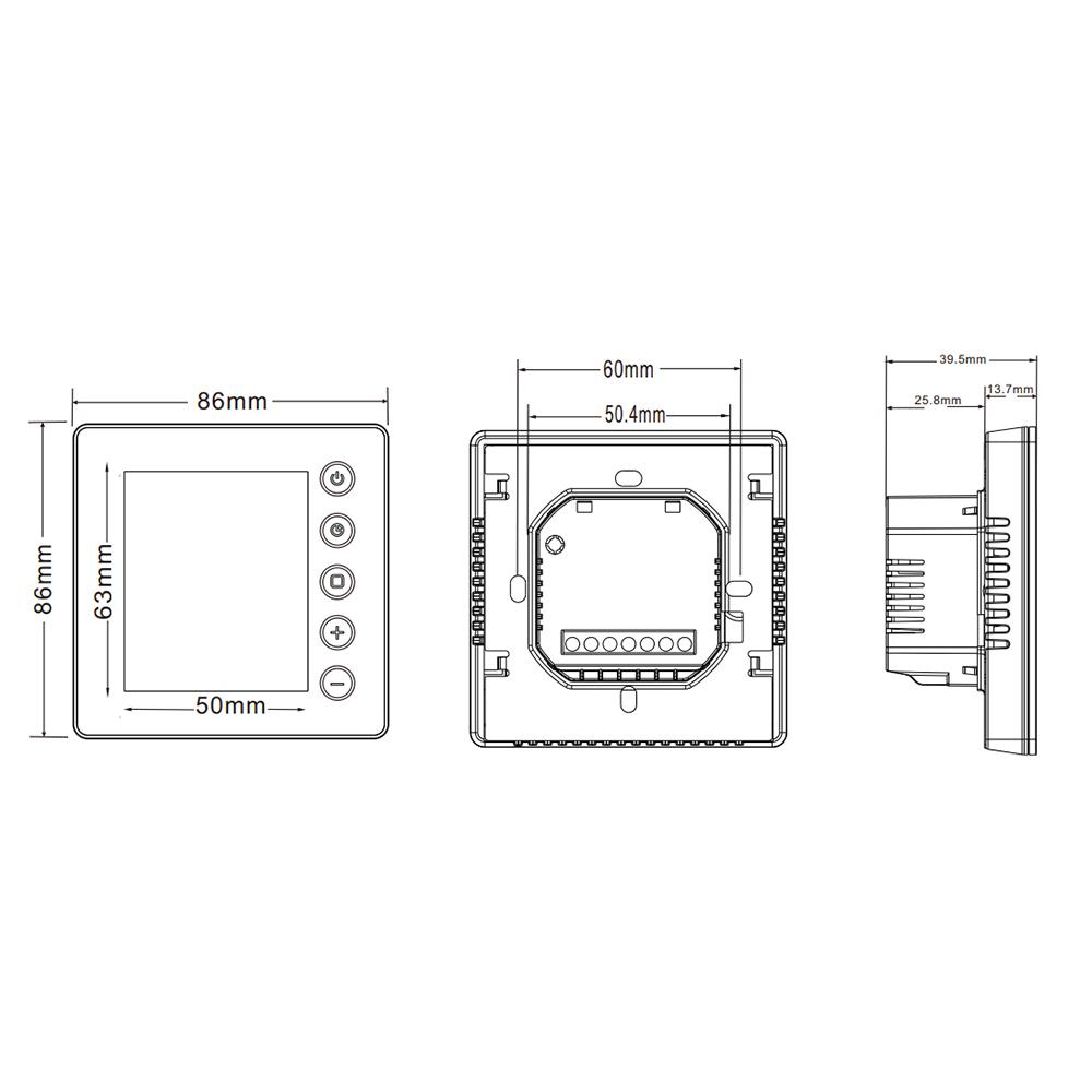 Wi-Fi умный термостат 5A цифровой регулятор температуры для водяного подогрева пола приложение дистанционного управления