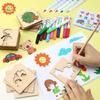 Montessori Kids Toys Drawing Toys Wooden Diy Painting Template Stencils Learning Educational Toys For Children Gift 10/20Pcs