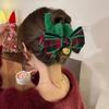 1 шт. Рождественские креативные подарки Колокольчик Бант Плюшевый зажим-краб Осень Зима Большой Акула Модные Головные уборы Аксессуары Женские Подарки