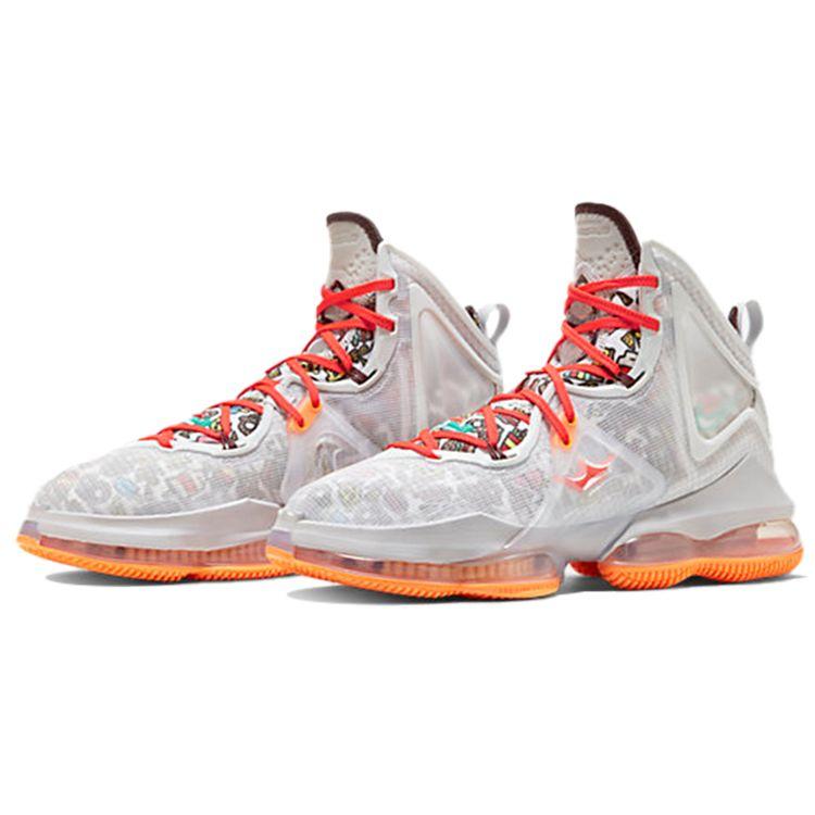 Nike Кроссовки унисекс LeBron 19 EP Fast Food белые DC9341-001