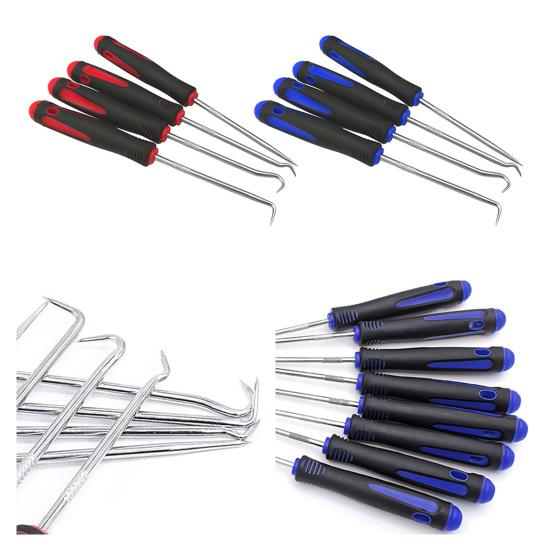 Набор автомобильных крючков Автомобильный Автомобильный Съемники сальников Уплотнительные кольца Сальники Съемники прокладок Крючки Сверхмощный Инструмент для ремонта автомобилей для снятия зажимов Колец Сальников