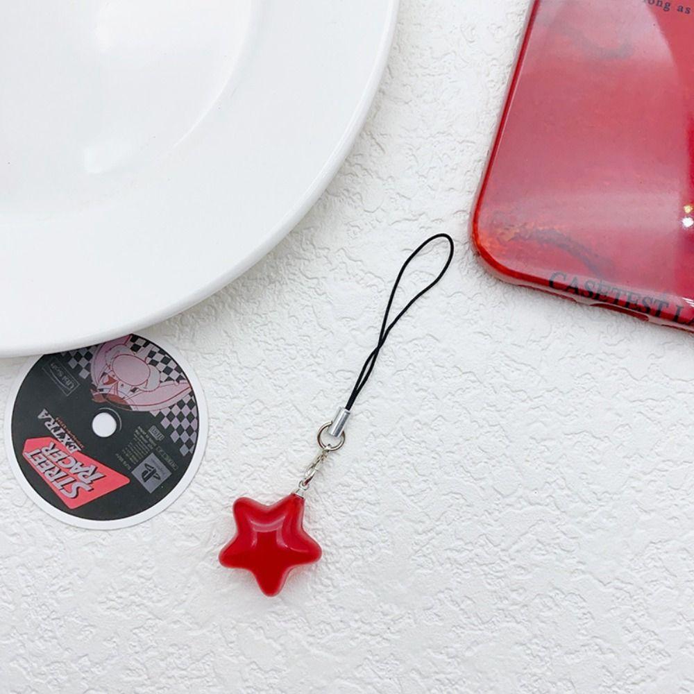 Keychain Phone Hanging Rope Pendant Mobile Phone Chain Star Phone Strap  Girl Jewelry