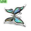 Metal Natural Shell Butterfly Brooches Alloy Insect Animal Women Men Suits Dress Banquet Brooch Pins Fashion Hat Scarf Pins