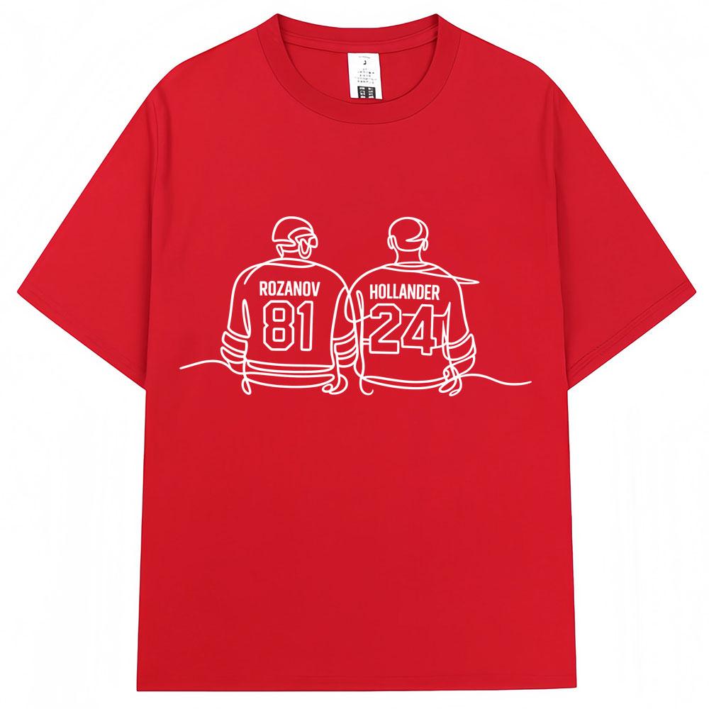 Fierce competitor Shane Hollander Ilya Rozanov T-shirt men's and women's fashion Y2k popular T-shirt cotton oversized T-shirt fan gift