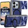 Xiaomi Redmi Note 14 5G Case with Ring and Camera Protection Navy Blue (Not for 4G)