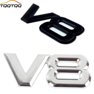 1 шт. 3D Металлический Хромированный V6 V8 Наклейка Логотип Эмблема Значок Наклейка на Кузов Автомобиля
