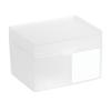 Small Clear Storage Box Transparent Stackable Small Plastic Organizer with Hinged Lid for Office
