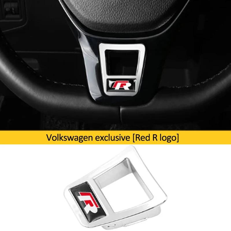 Для VOLKSWAGEN VW Автомобильный Руль Декоративная Отметка Модификация Аксессуары Подходят Для VW GTI RLine R Golf Tiguan 5 La