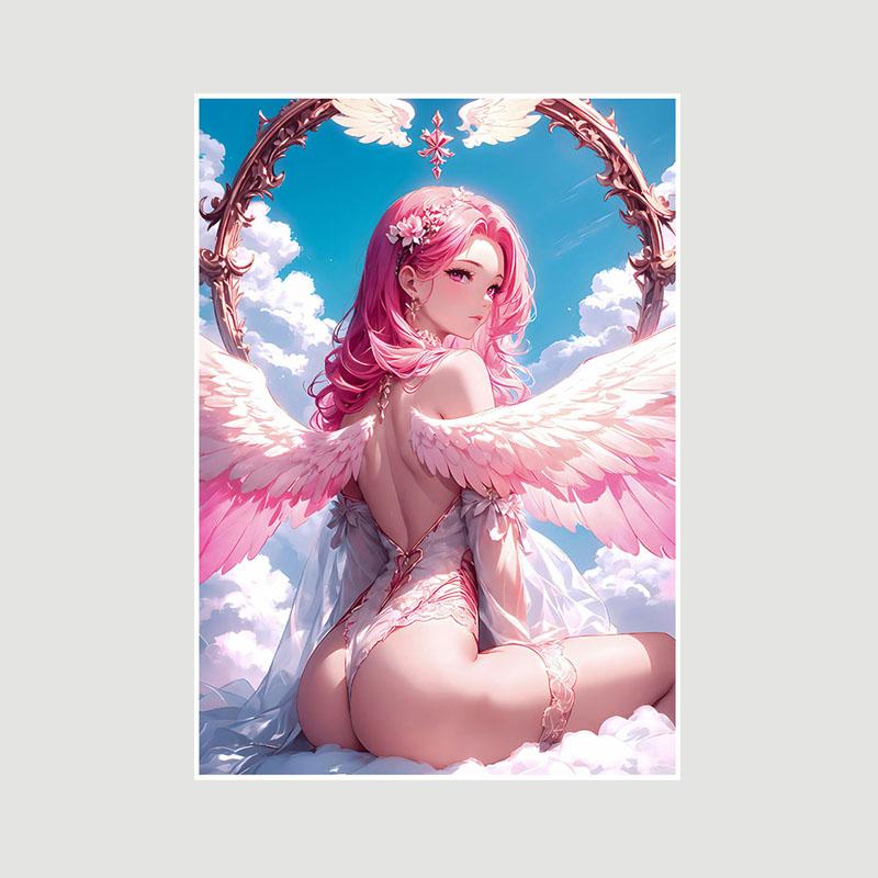 Домашний декор Картина Милая маленькая Лоли Аниме Девушка Плакат Милая Лолита Манга Фигурка Белые бумажные постеры и принты Бар Спальня Украшения Фреска