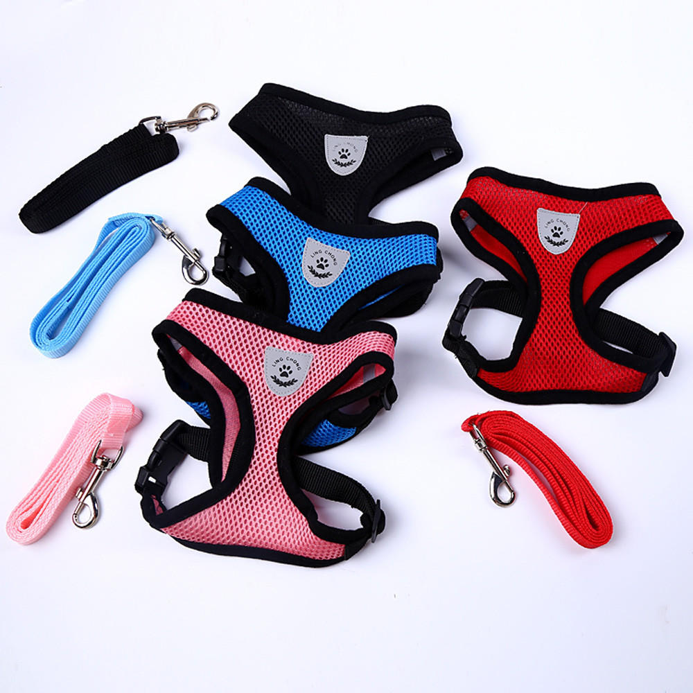 Ling Chong Pet Dog Leads Регулируемые нагрудные ремни для маленьких домашних животных