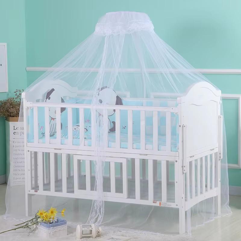 Baby Bed Mosquito Net Full Cover Type Bracket Baby Anti-mosquito Cover Children Bed Netting Curtain Support Foldable Crib Tent